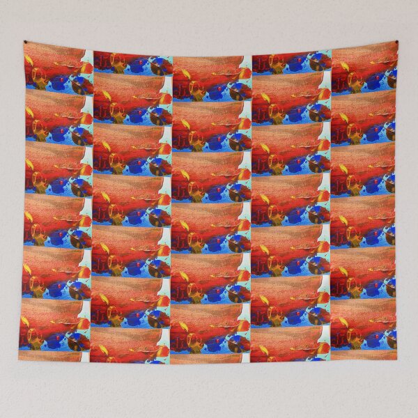 Item preview, Abstract in Orange and blue designed and sold by Shulie1.