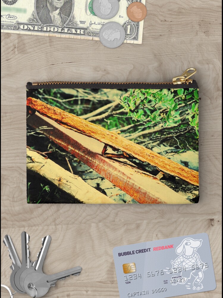 Thumbnail 3 of 4, Zipper Pouch, Deep Rust designed and sold by roboinvisabunny.