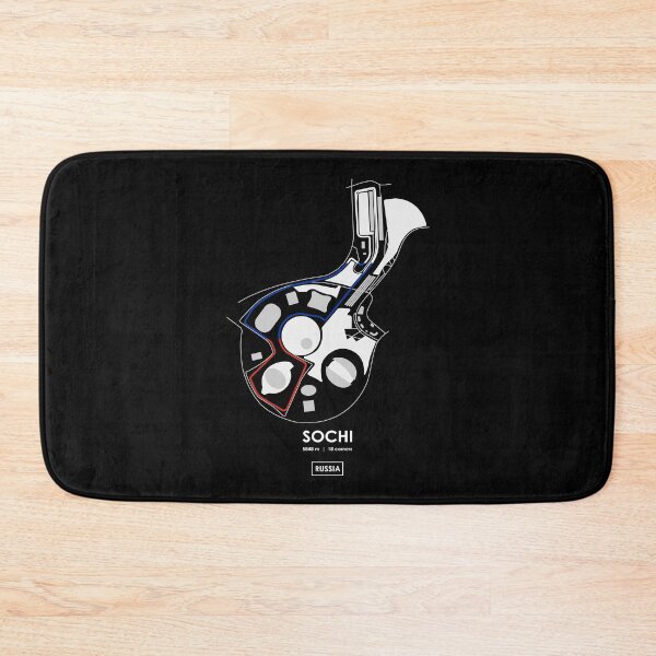 Item preview, SOCHI - RUSSIA TRACK MAP FLAG designed and sold by andreanastasio.