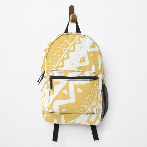 Item preview, Pastel Soft Yellow White // Painted Tribal Diagonal Pattern Design (VSCO TikTok Inspired) designed and sold by AEJdesign.