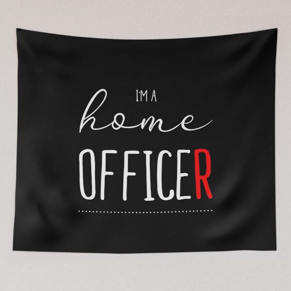 Item preview, I'm a Home Officer - Funny Office Sayings designed and sold by Victorias-Art.