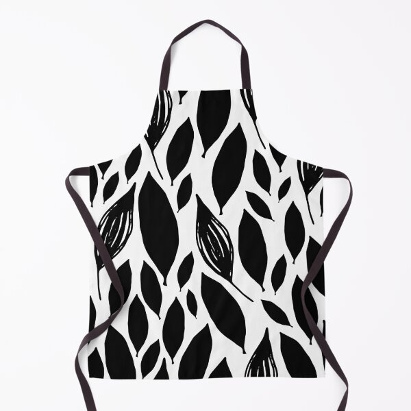 Item preview, black and white leaf pattern, leaf pattern designed and sold by angelescar.