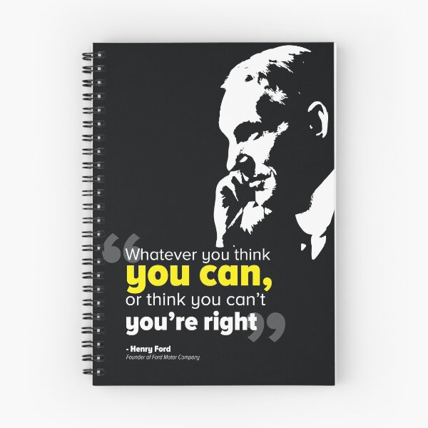 Item preview, Henry Ford Quote - Motivational Leadership Inspirational Poster Modern Contemporary Wall Art, Graduation Gift '...you can...' designed and sold by graphicjunction.