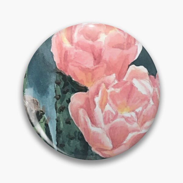 Item preview, Circle Painting - Prickly Pear Flower designed and sold by rachelhirst.