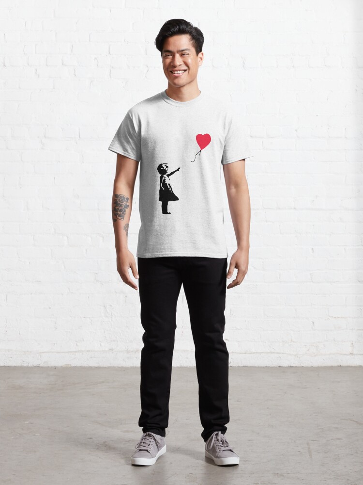 Alternate view of Girl With Red Balloon - Banksy "self-destructs" painting Classic T-Shirt