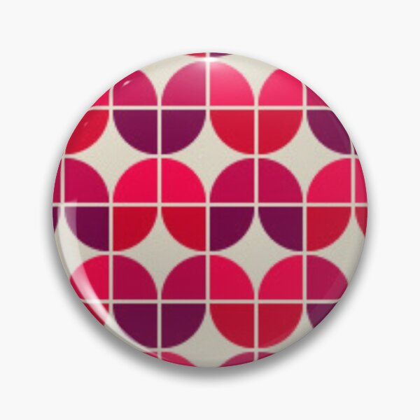 Item preview, Funky 70's Retro Pattern In Reds and Pinks designed and sold by AMS-ART.
