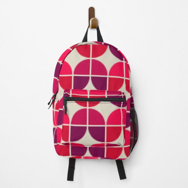 Item preview, Funky 70's Retro Pattern In Reds and Pinks designed and sold by AMS-ART.