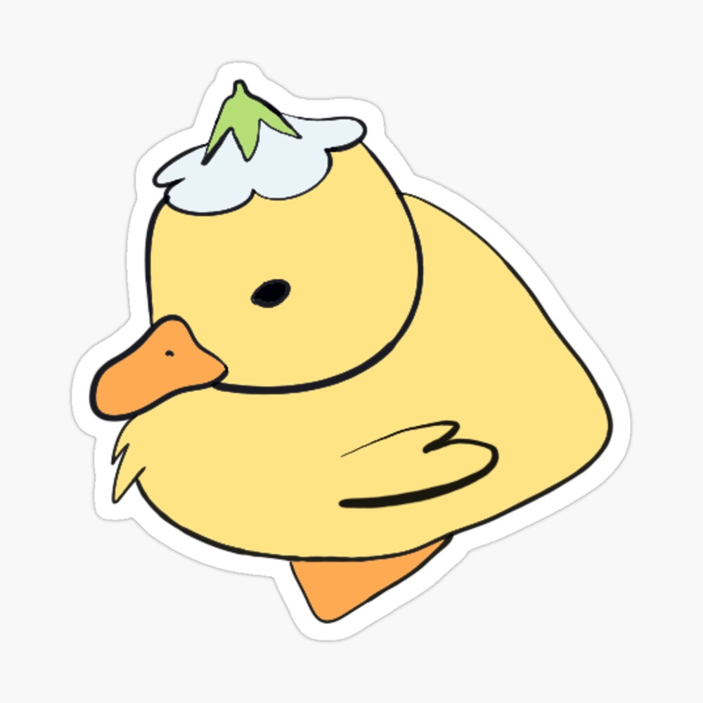 chibird — Flower-hat duck believes good things are coming