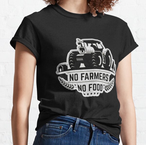 No Farmers No Food Patch Classic T-Shirt
