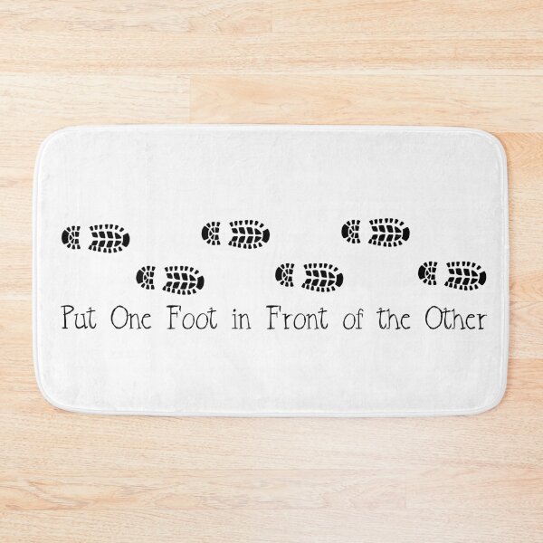 Item preview, Put One Foot in Front of the Other Hiking Boot Print designed and sold by SavannahAddison.
