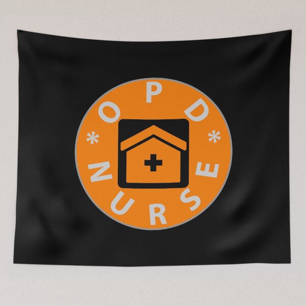 Item preview, opd nurse logo. clinic designed and sold by doctors-apparel.