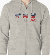 The Cat Party Zipped Hoodie