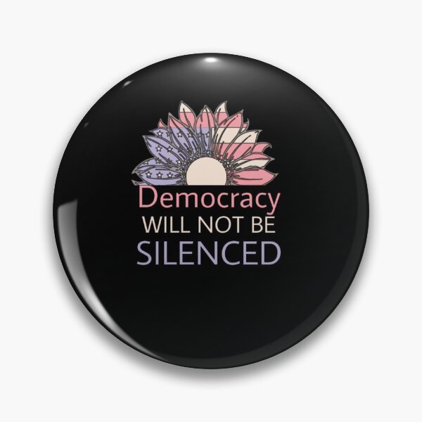 Item preview, Joe Biden Inauguration Quote Democracy Will Not Be Silenced designed and sold by Gordon Nelson.
