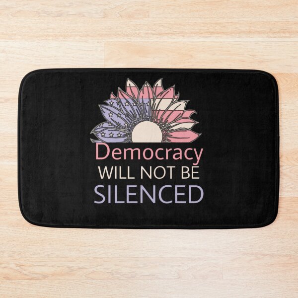 Item preview, Joe Biden Inauguration Quote Democracy Will Not Be Silenced designed and sold by Gordon Nelson.