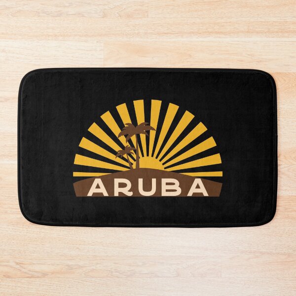 Item preview, Aruba Caribbean Dutch Antilles Vintage Sunset Tropical Island designed and sold by Hoiho Adventure Shirts.