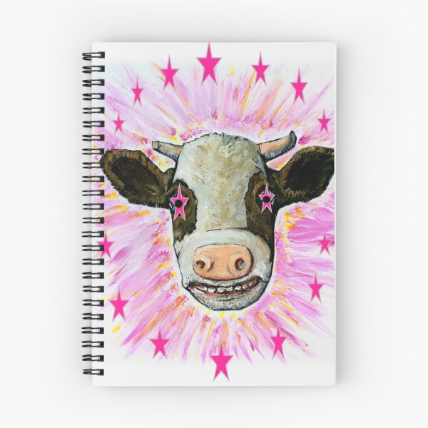 Item preview, Crazy Cow Face with Starry Eyes designed and sold by sneakycows.