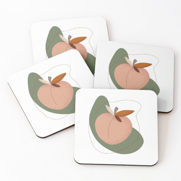 Item preview, Modern Peach, Fruit illustration designed and sold by Ana Moguš.