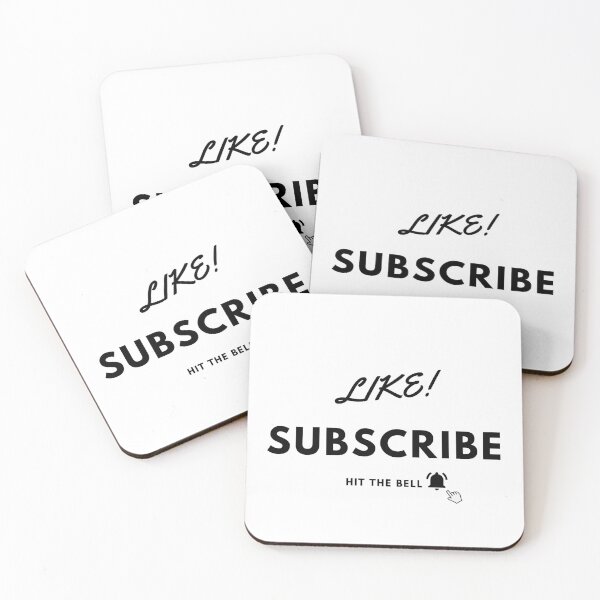 Item preview, Like Subscribe And Hit The Notification Bell designed and sold by AhmedXhah.