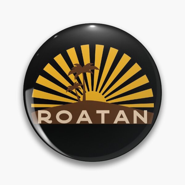 Item preview, Roatan Honduras Caribbean Vintage Sunset Tropical Island designed and sold by Hoiho Adventure Shirts.