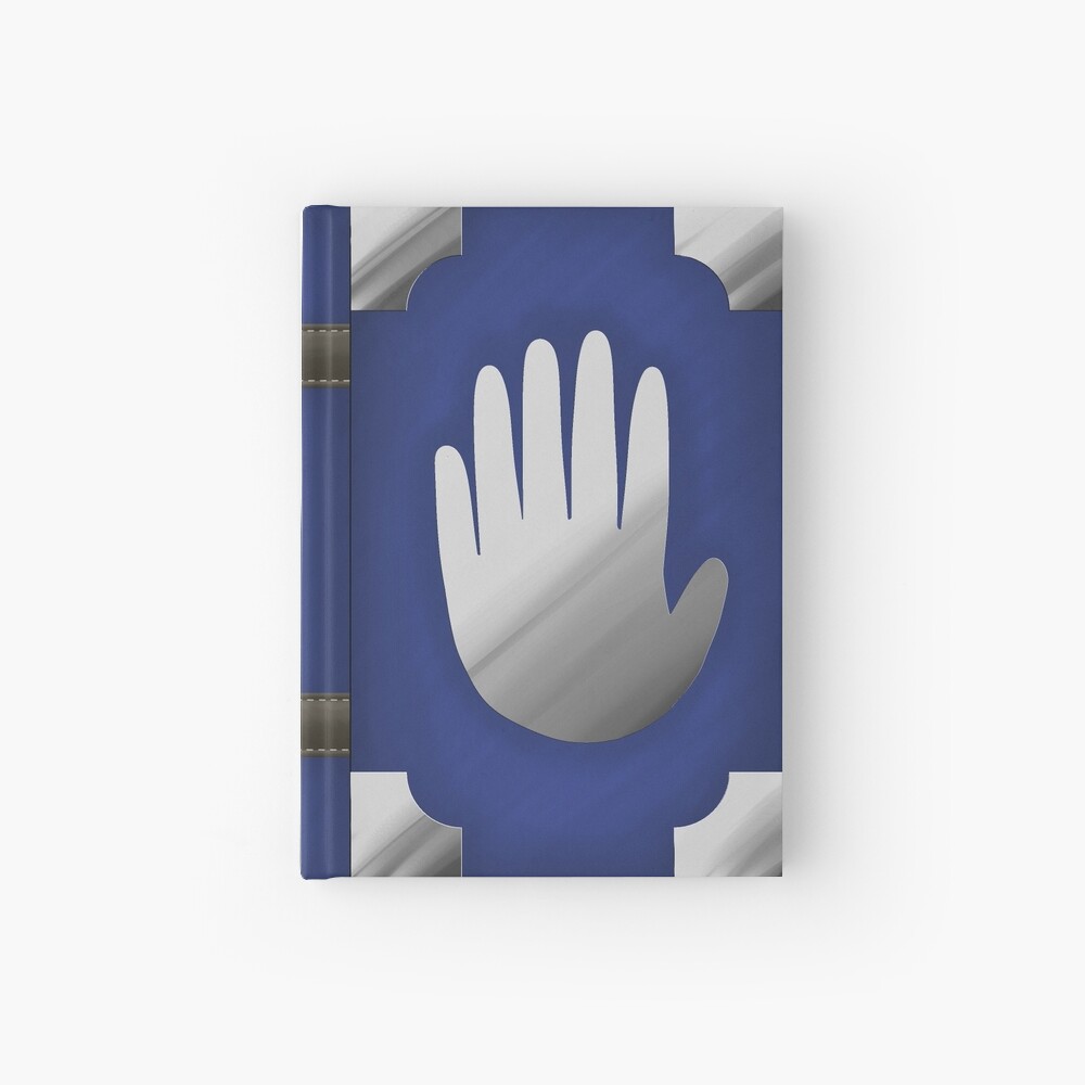 Gravity Falls Inspired Handprint Journal, BLUE Hardcover Journal