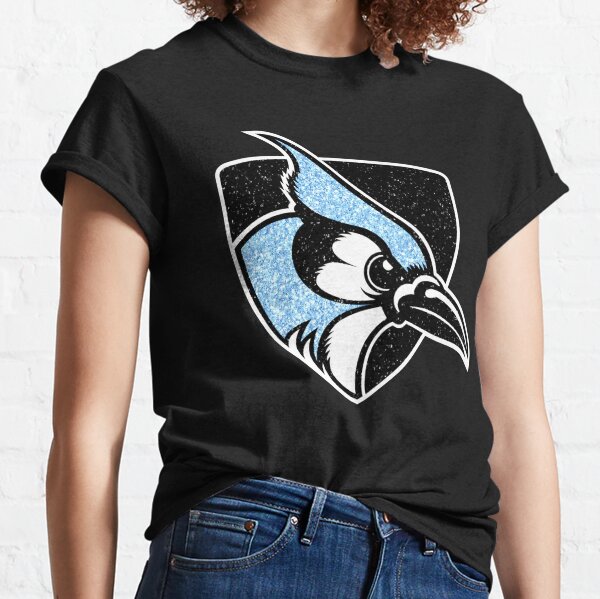 Youth White Johns Hopkins Blue Jays Logo Comfort Colors T-Shirt