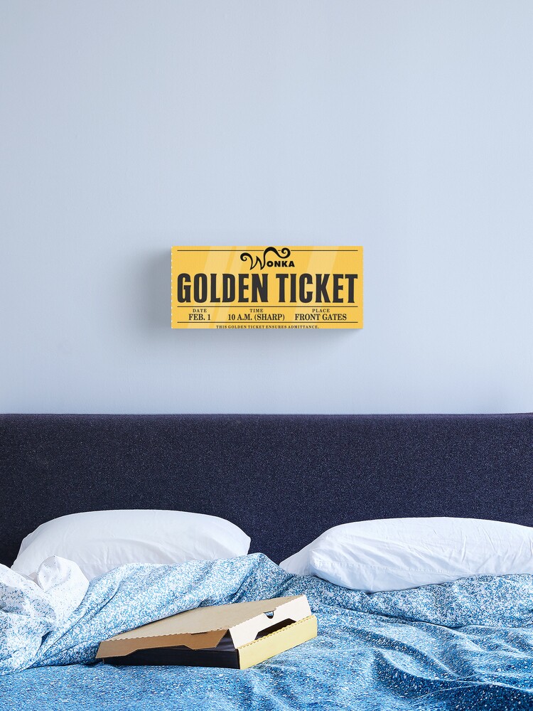 Willy Wonka Golden Ticket  Art Print for Sale by terezawin