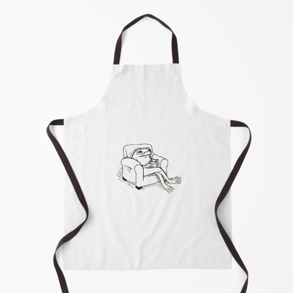 Item preview, Frog reading book in armchair ink design designed and sold by hollyisnotanart.