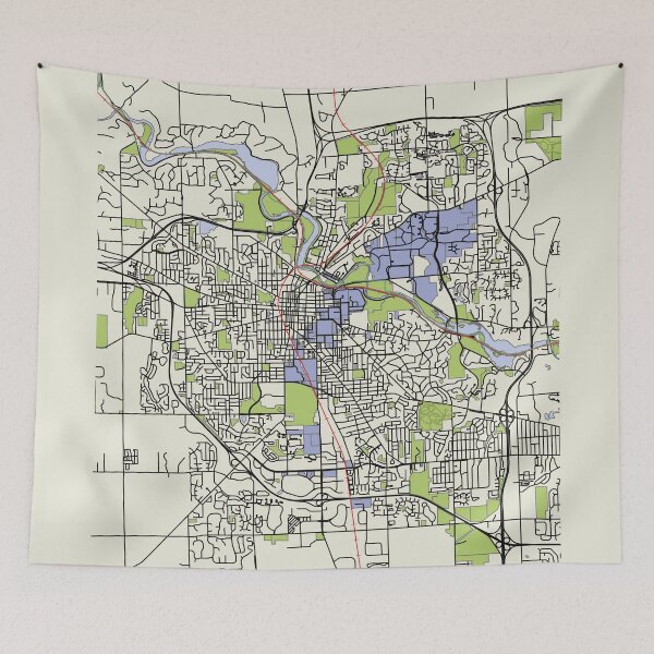Item preview, Map of Ann Arbor designed and sold by Medajor.