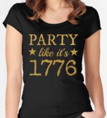 Party Like It's 1776 Women's Fitted Scoop T-Shirt