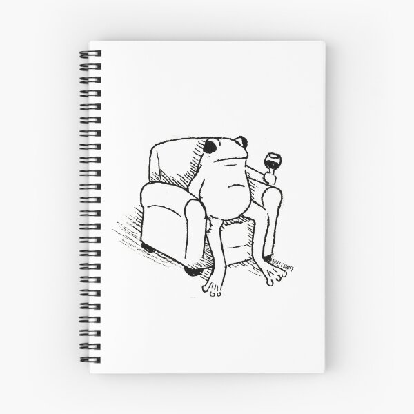 Item preview, Frog in armchair ink design designed and sold by hollyisnotanart.