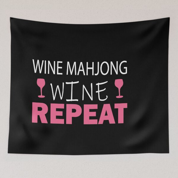 Item preview, Wine Mahjong Wine Repeat designed and sold by ilias13.