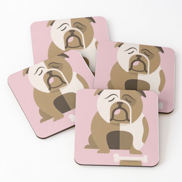 Item preview, English Bulldog dog dogs pets  Bulldogs in pink designed and sold by Coolstuff4you71.