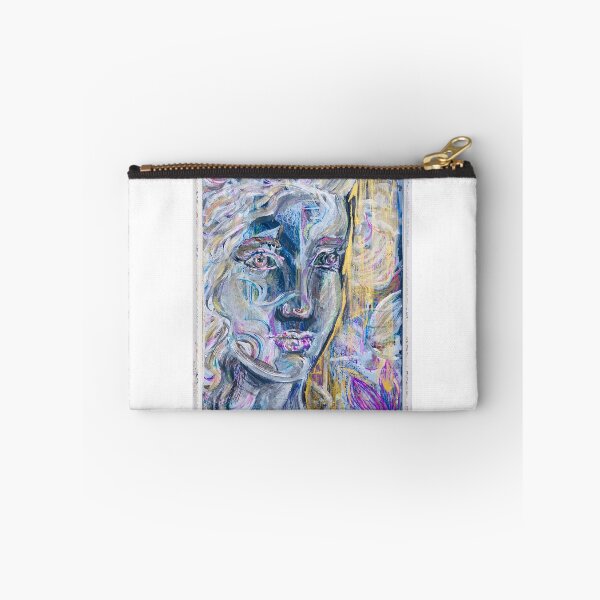 Item preview, Abstract Impressionism acrylic floral female portrait original art designed and sold by Paintingladycat.