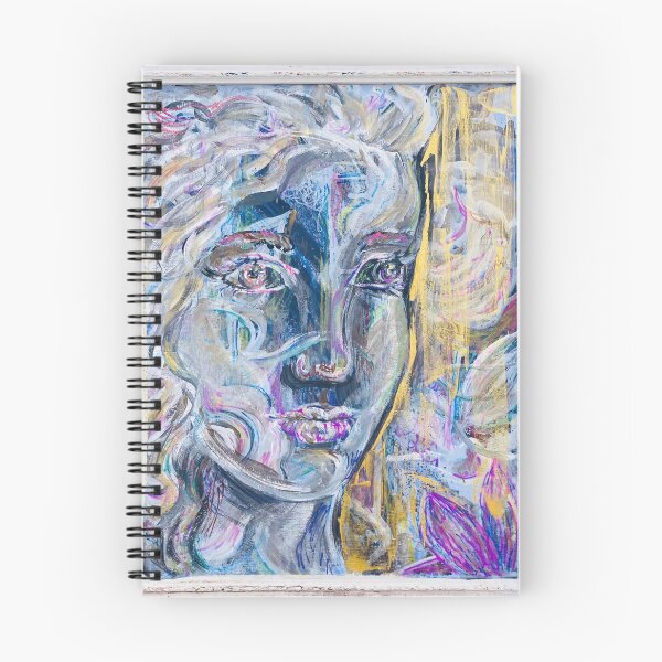 Item preview, Abstract Impressionism acrylic floral female portrait original art designed and sold by Paintingladycat.