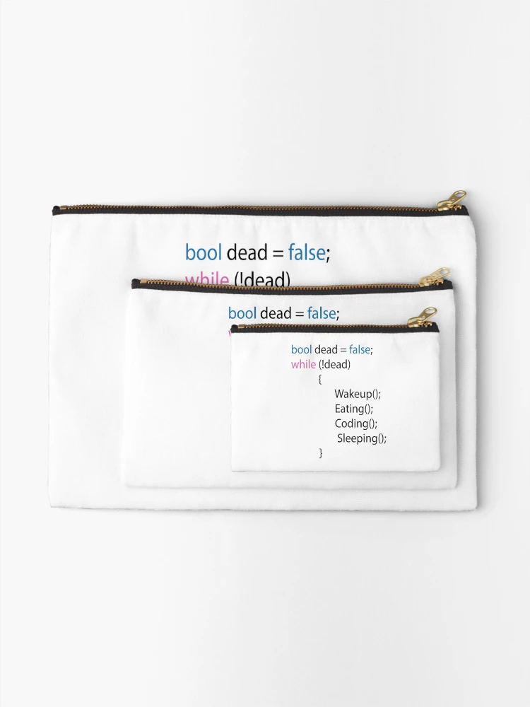 Thumbnail 2 of 4, Zipper Pouch, programming in life - Coding Programming designed and sold by UrahGo.