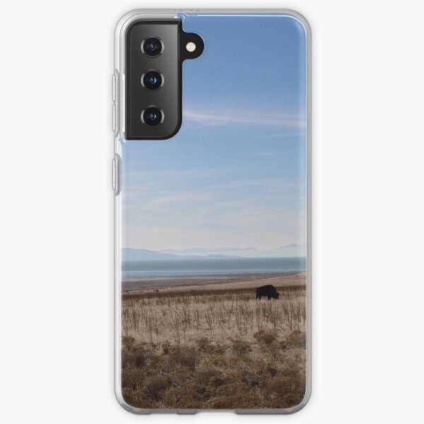 buffalo on antelope island Samsung Galaxy Soft Case