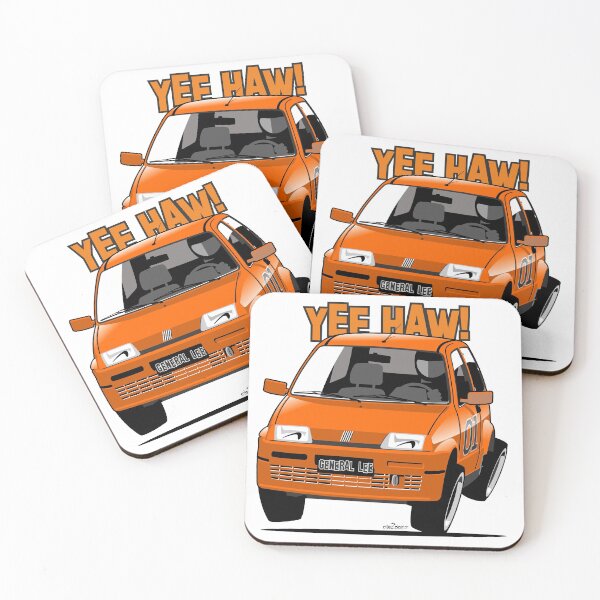 Item preview, Fiat Cinquecento General Lee caricature designed and sold by car2oonz.