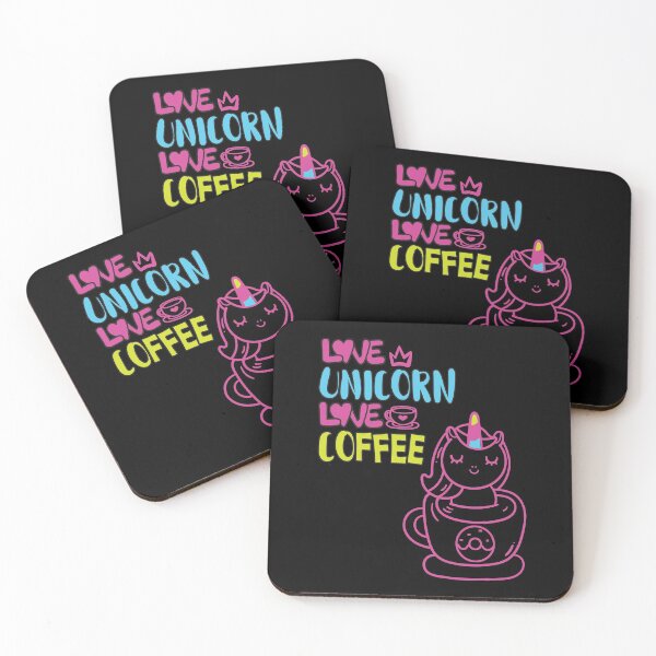 Item preview, Love unicorn,love coffee designed and sold by olafekry.