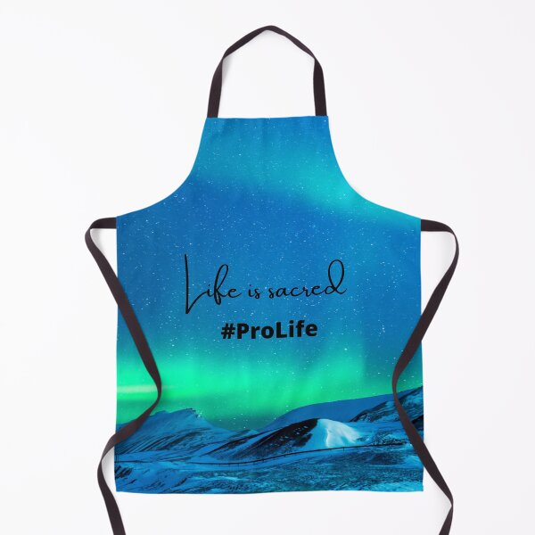 Item preview, Life Is Sacred #ProLife Aurora Background designed and sold by ChristianCoding.