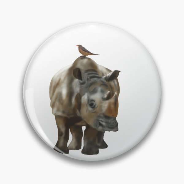 Item preview, Rodger the rhino designed and sold by CarlaMarieArt.