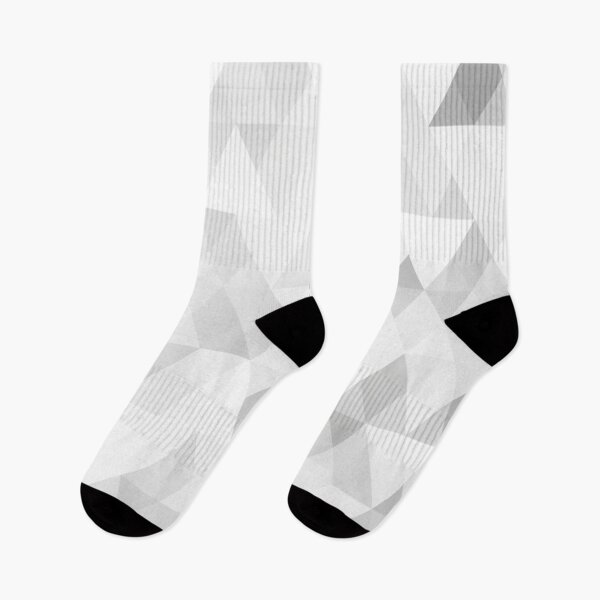 Item preview, White and Grey Geometric Triangles designed and sold by Bright Dreamer.
