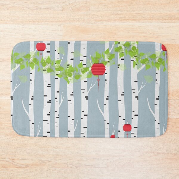 Item preview,  Birch Tree with Chinese Lanterns  designed and sold by aboniteblanc.