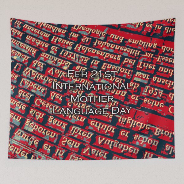 Item preview, I LOVE INTERNATIONAL MOTHER LANGUAGE DAY designed and sold by REALDesign-Shop.
