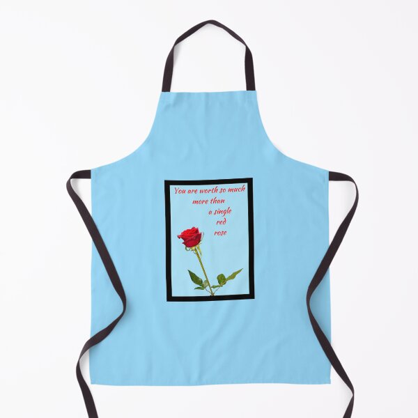 Item preview, You are worth so much more than a single red rose - A beautiful red rose with words in red and light blue BG designed and sold by AnnaBBS.