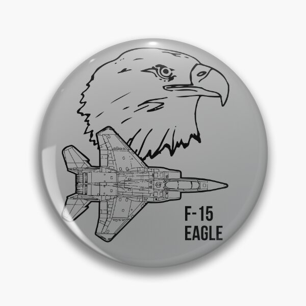 Item preview, F-15 Eagle Vintage Styled Logo designed and sold by artbyedo.