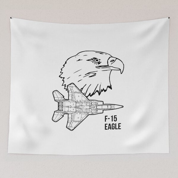 Item preview, F-15 Eagle Vintage Styled Logo designed and sold by artbyedo.