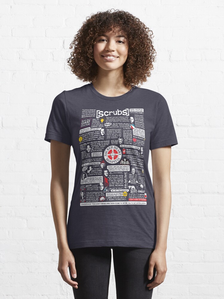 Alternate view of Wise Words of Scrubs Essential T-Shirt