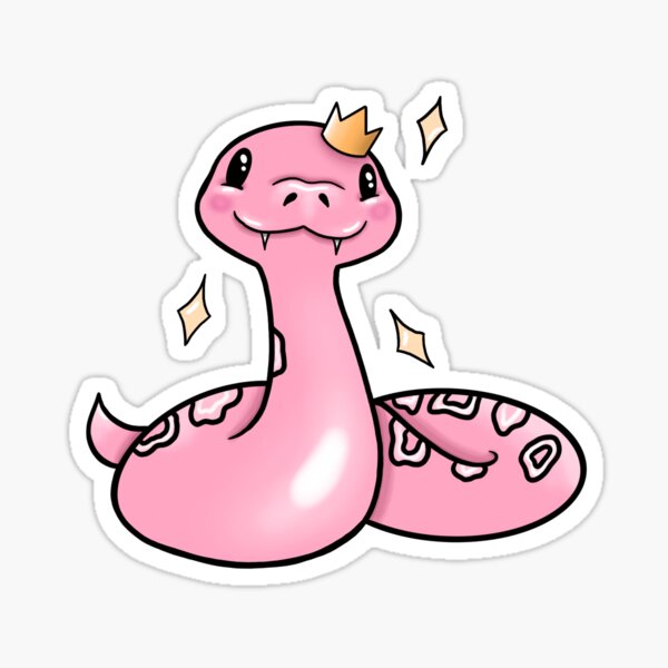 Pegatinas Serpiente Kawaii Redbubble