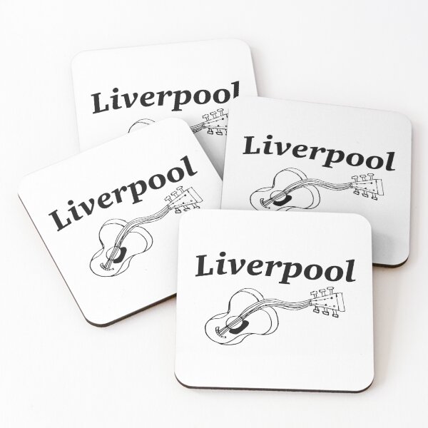 Aperçu de l'œuvre Liverpool Bendy Guitar Noir créée et vendue par germsarty.