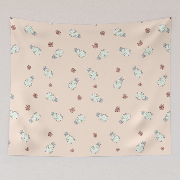 Item preview, Floral Light Bulb With Fireflies In It Pattern designed and sold by Lizzamour.